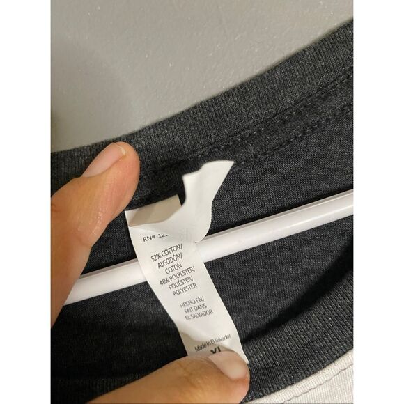 Star Tree White Gray Scoop Neck Long Sleeve Top Size XL - Picture 4 of 5